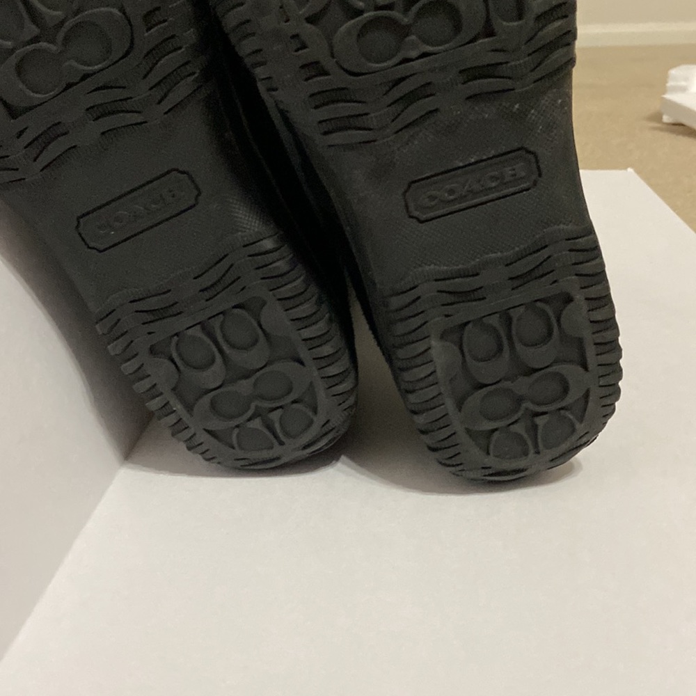 Women’s COACH Sherman Suede/Nylon Winter Boots Black Size 8B US, Black and Gray - Picture 11 of 11